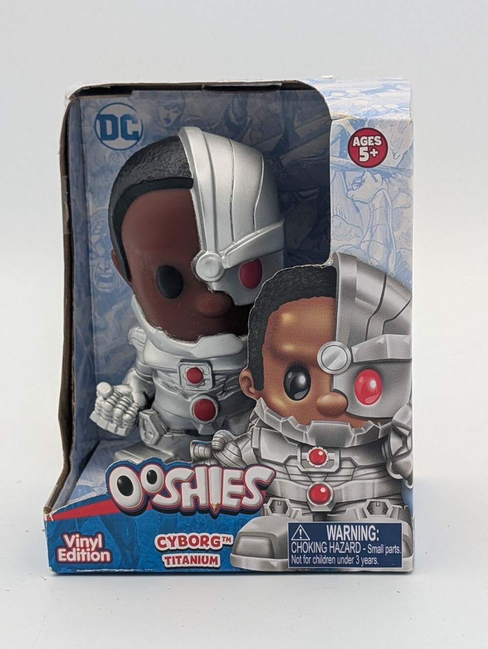 DC Comics Ooshies Cyborg Titanium Vinyl Edition New MIB